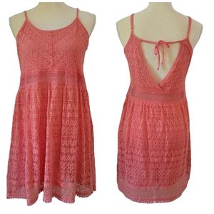 Altar'd State Coral Sleeveless Mini Dress Size M